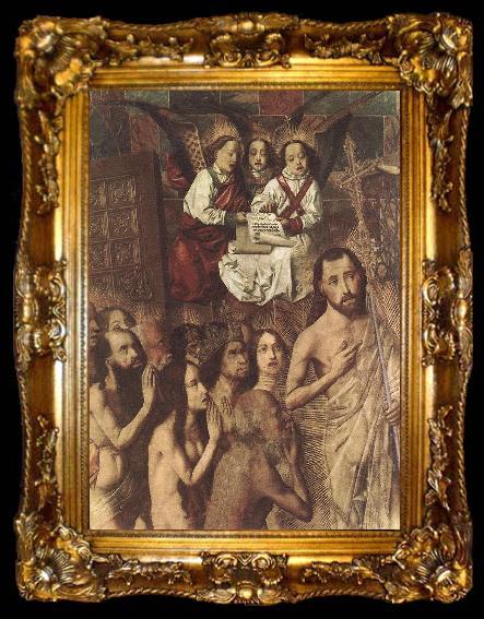 framed  Bartolome Bermejo Christ Leading the Patriarchs to the Paradise (detail), ta009-2