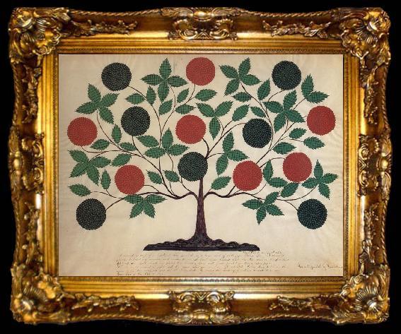 framed  Cohoon Hannah Tree of Life, ta009-2