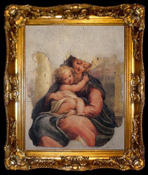 framed  Correggio Madonna della Scala, ta009-2