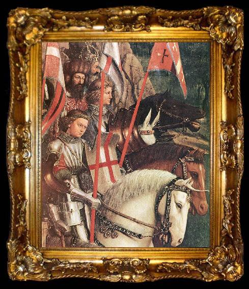 framed  EYCK, Jan van The Soldiers of Christ (detail), ta009-2