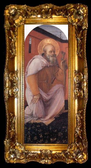 framed  Fra Filippo Lippi St Amhony Abbot, ta009-2