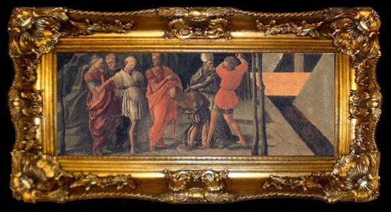 framed  Fra Filippo Lippi St Nicholas Halts an Unjust Execution, ta009-2