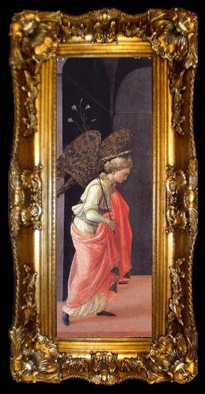 framed  Fra Filippo Lippi The Annunciation:The Angel, ta009-2