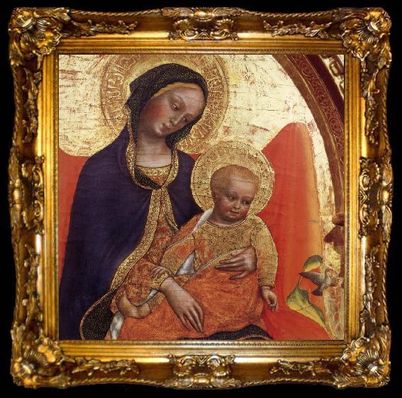 framed  Gentile da  Fabriano Details of Madonna and child,with sts.lawrence and julian, ta009-2
