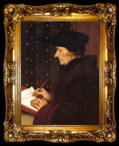 framed  Hans Holbein Erasme ecrivant, ta009-2
