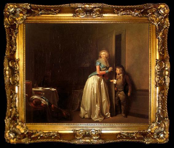 framed  Louis-Leopold Boilly La Visite reque, ta009-2
