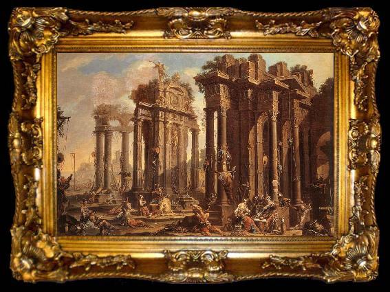 framed  MAGNASCO, Alessandro Halt of the Brigands, ta009-2