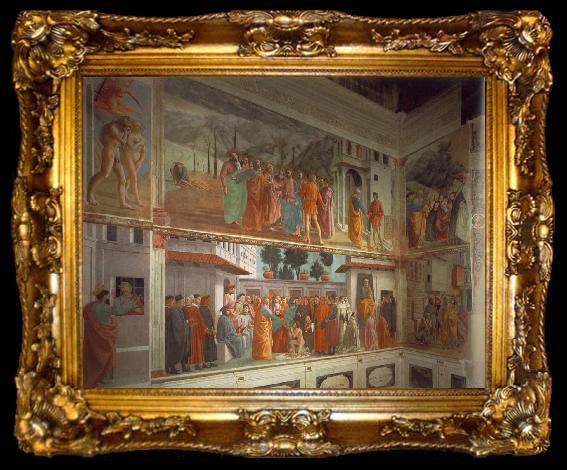 framed  MASACCIO Frescoes in the Cappella Brancacci, ta009-2