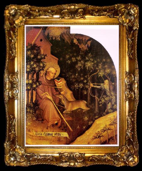 framed  MASTER THOMAS de Coloswar The Death of St Giles, ta009-2