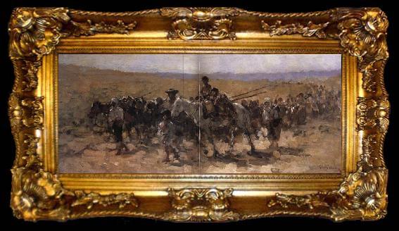 framed  Nicolae Grigorescu Gypsies, ta009-2