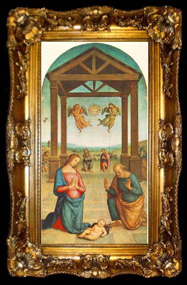 framed  Pietro Perugino The Presepio, ta009-2