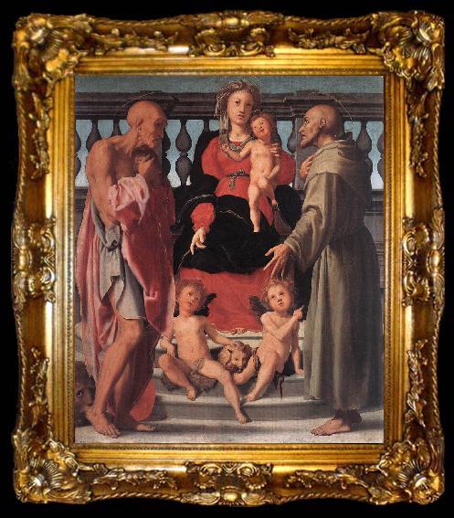 framed  Pontormo, Jacopo Madonna and Child with Two Saints, ta009-2