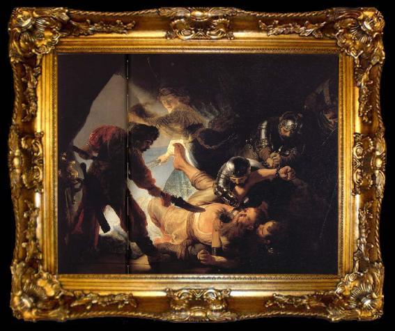 framed  Rembrandt van rijn The Blinding of Samson, ta009-2