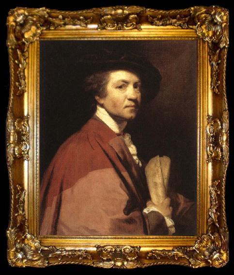 framed  Sir Joshua Reynolds Self-Portrait, ta009-2