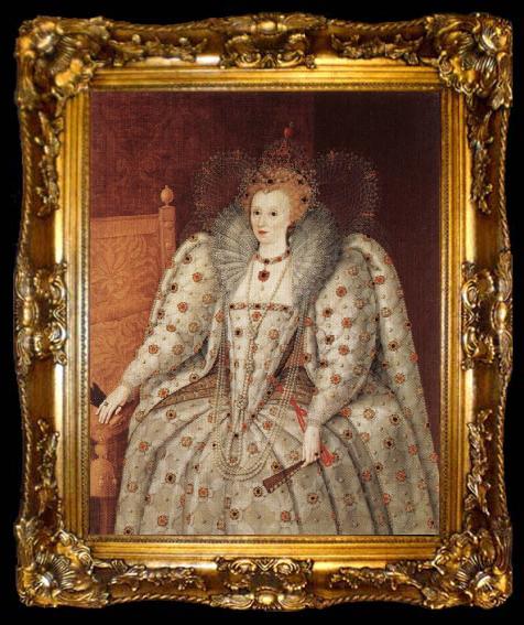 framed  unknow artist Portrait of Elizabeth I, ta009-2