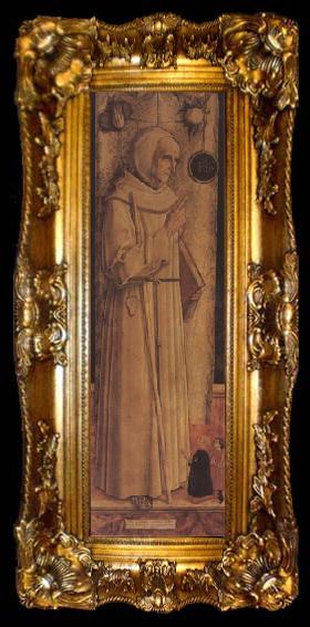 framed  Carlo Crivelli James of the Marche with Two Kneeling Donors (mk05), ta009-2