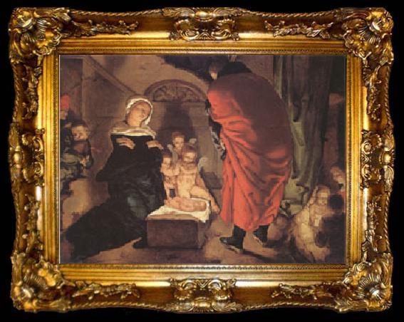 framed  Claesz Aert The Nativity (mk05), ta009-2