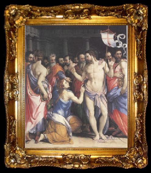 framed  Francesco Salviati The Incredulity of Thomas (mk05), ta009-2