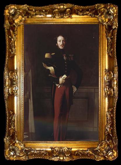 framed  Jean Auguste Dominique Ingres Portrait of Duke Ferdinand-Philippe of Orleans (mk04), ta009-2