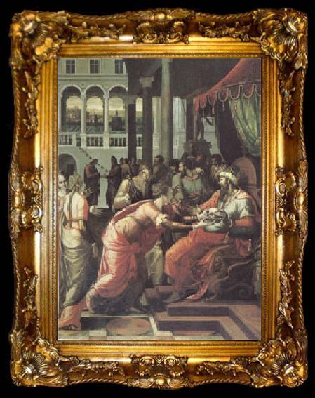 framed  Luca Penni The Justice of Othon (mk05), ta009-2