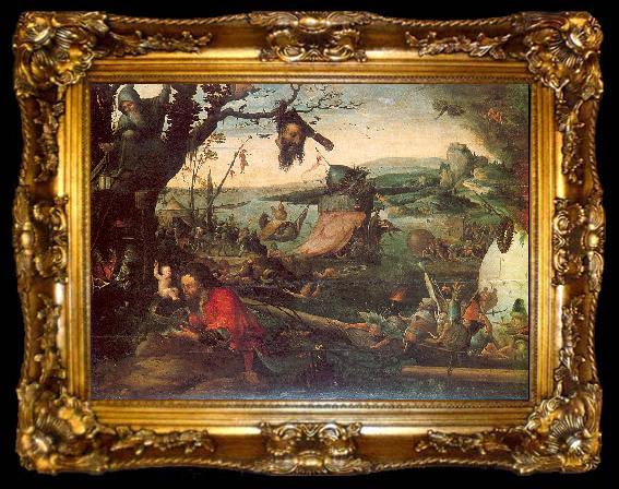 framed  Mandyn, Jan Landscape with the Legend of Saint Christopher, ta009-2