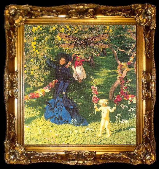 framed  Mehoffer, Jozef The Strange Garden, ta009-2