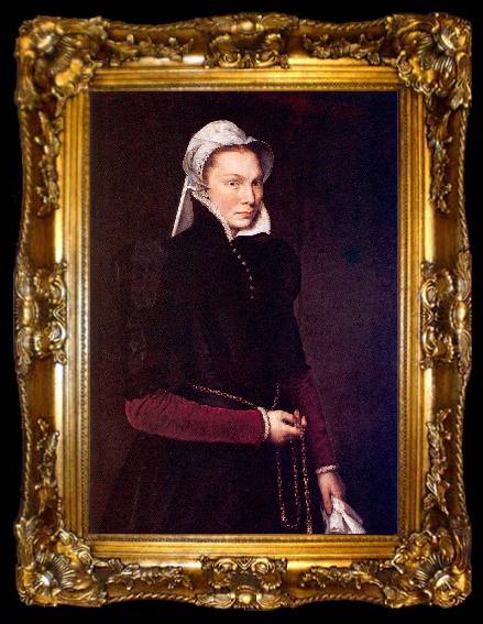 framed  Mor, Anthonis Portrait of a Lady, ta009-2