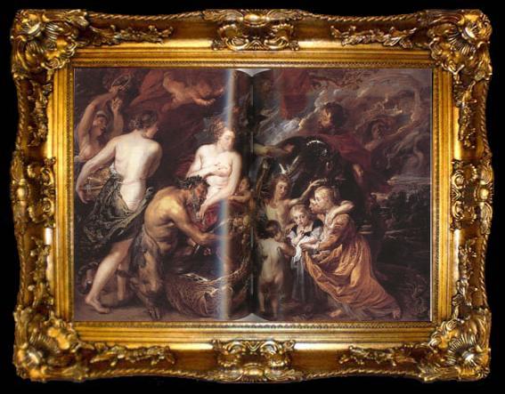 framed  Peter Paul Rubens The Allegory of Peace (mk01), ta009-2