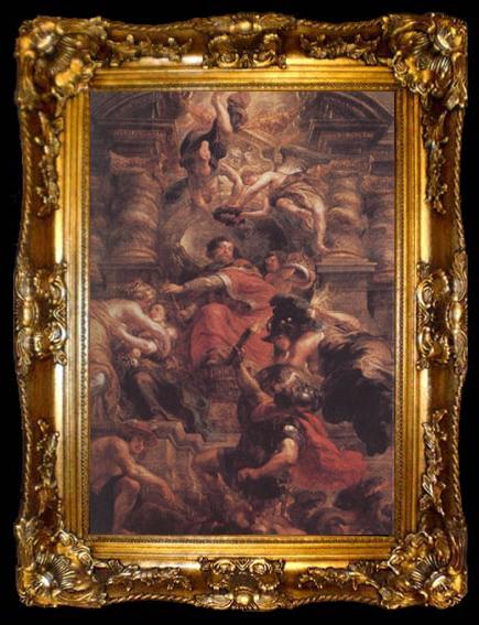 framed  Peter Paul Rubens The Peaceful Reign of King Fames i (mk01), ta009-2