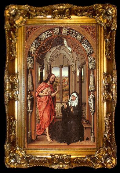 framed  WEYDEN, Rogier van der Christ Appearing to His Mother, approx, ta009-2