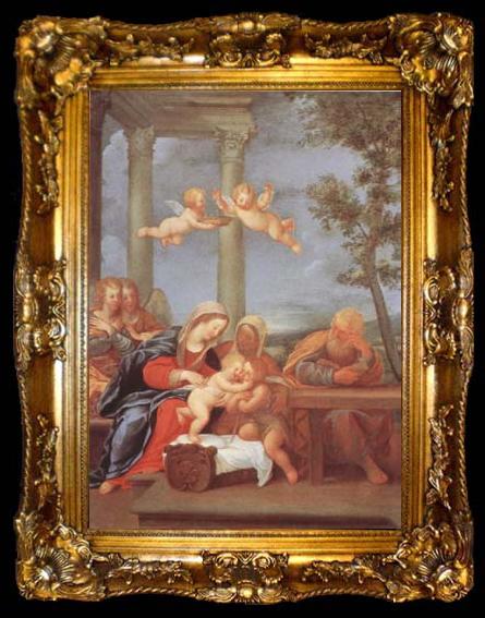 framed  Albani  Francesco Sacra Famiglia (mk08), ta009-2