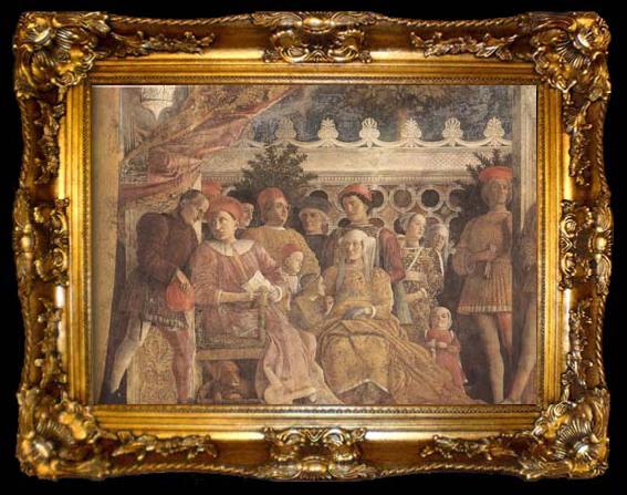 framed  Andrea Mantegna The Gonzaga Family and Retinue finished (mk080, ta009-2