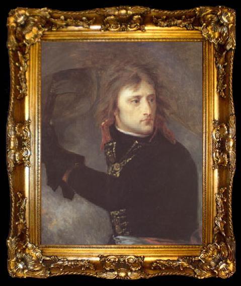 framed  Baron Antoine-Jean Gros Bonaparte on the Bridge at Arcola on 17 November 1796 (mk05), ta009-2