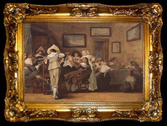 framed  Frans Hals Merry Company (mk08), ta009-2
