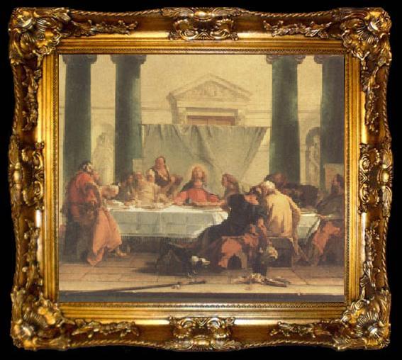 framed  Giovanni Battista Tiepolo The Last Supper (mk05), ta009-2