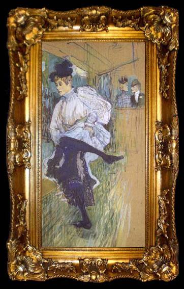 framed  Henri  Toulouse-Lautrec Jane Avril Dancing (mk06), ta009-2
