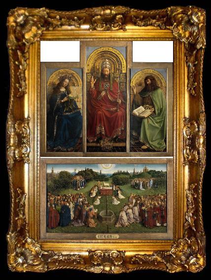 framed  Jan Van Eyck Ghent Altar (mk08), ta009-2