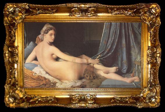 framed  Jean Auguste Dominique Ingres La Grande Odalisque (mk05), ta009-2