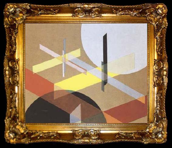 framed  Laszlo Moholy-Nagy Composition Z VIII (mk09), ta009-2
