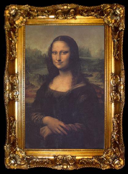 framed  Leonardo  Da Vinci Portrait of Mona Lisa,La Gioconda (mk05), ta009-2
