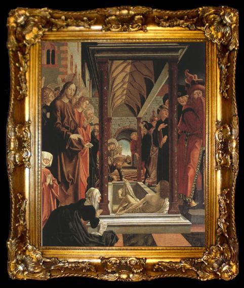 framed  PACHER, Michael The Resurrection of Lazarus.From the St Wolfgang Altar (mk08), ta009-2