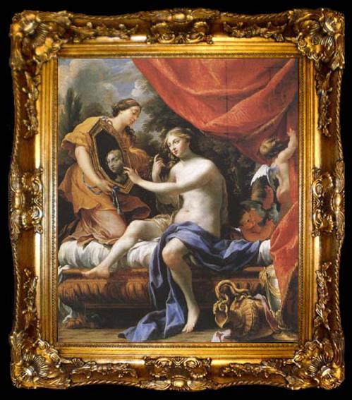 framed  Simon Vouet The Toilet of Venus (mk08), ta009-2