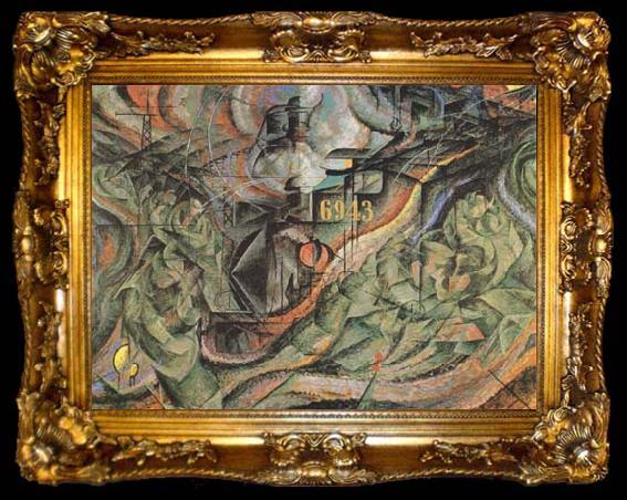 framed  Umberto Boccioni State of Mind II The Farewells (mk09), ta009-2
