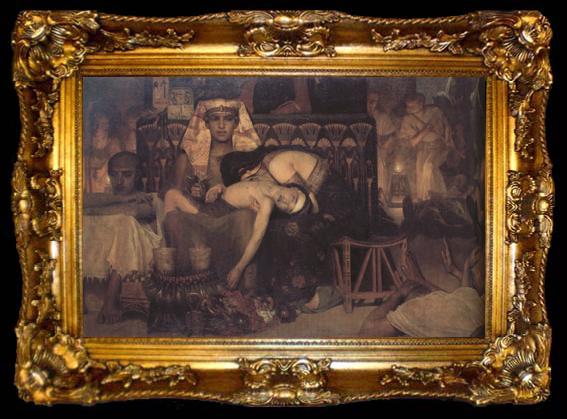 framed  Alma-Tadema, Sir Lawrence The Death of the First-Born (mk23), ta009-2