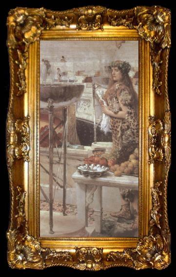 framed  Alma-Tadema, Sir Lawrence Preparations in the Coliseum (mk23), ta009-2