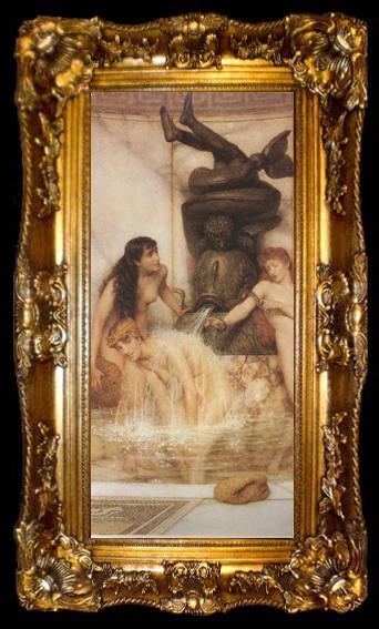 framed  Alma-Tadema, Sir Lawrence Strigils and Sponges (mk24), ta009-2