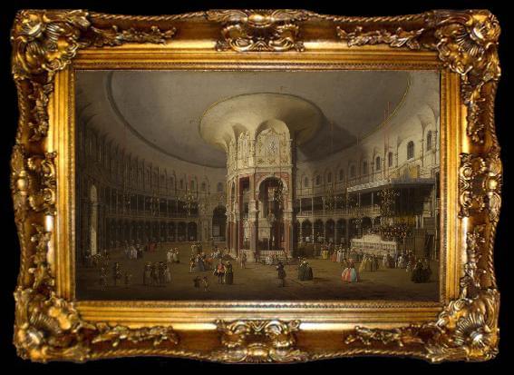framed  Canaletto Interno della rotonda di Ranelagh (Londra) (mk21), ta009-2