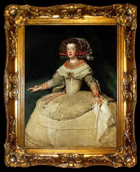 framed  Diego Velazquez Infanta Maria Teresa (df01), ta009-2