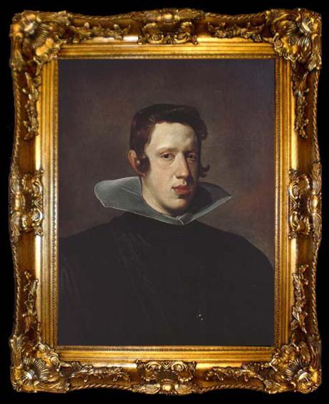 framed  Diego Velazquez Portrait de Philippe IV (df02), ta009-2