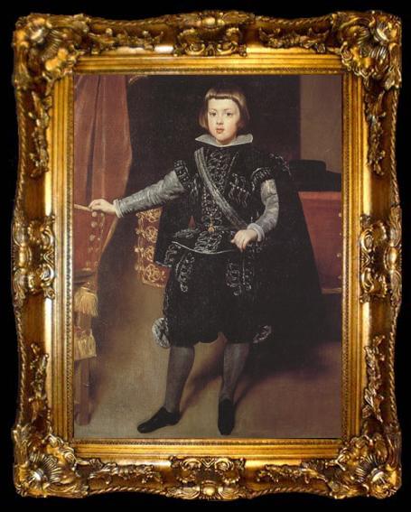 framed  Diego Velazquez Portrait du prince Baltasar Carlos (df02), ta009-2
